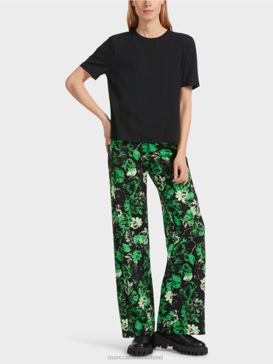 kleding zwart 464J1247 T-shirt met een boxy-snit Marc Cain