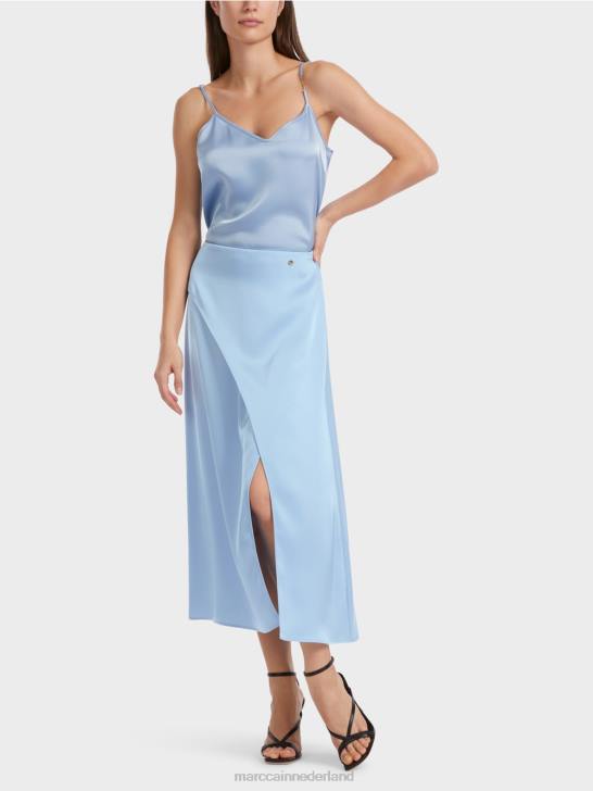kleding donkere zomerhemel 464J467 rok met wikkeleffect Marc Cain