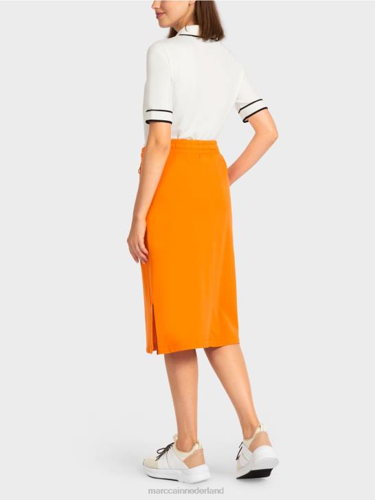 kleding fel oranje 464J502 sportieve jersey rok Marc Cain