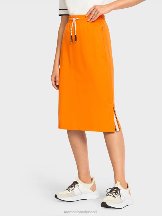 kleding fel oranje 464J502 sportieve jersey rok Marc Cain