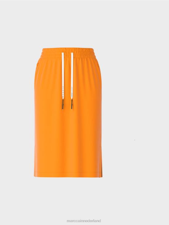 kleding fel oranje 464J502 sportieve jersey rok Marc Cain