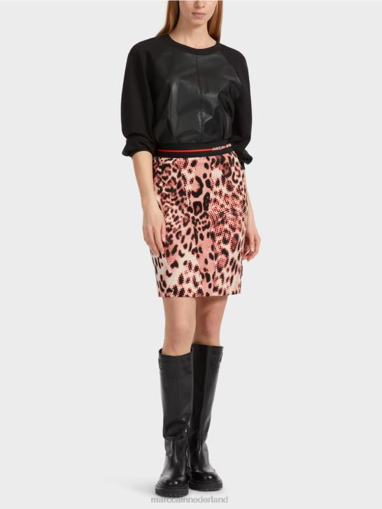 kleding kampari 464J461 minirok met leeuwenprint Marc Cain