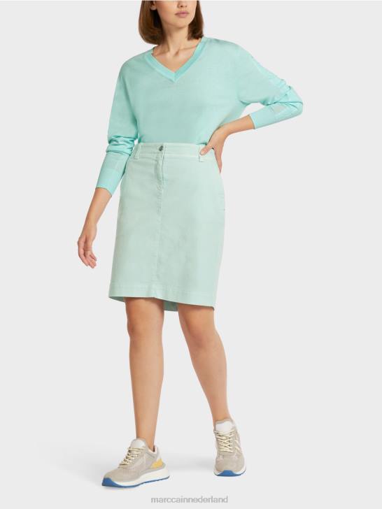 kleding licht zacht dakraam 464J497 Denim rok "rethink Together". Marc Cain