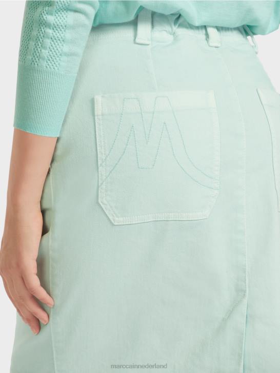 kleding licht zacht dakraam 464J497 Denim rok \"rethink Together\". Marc Cain