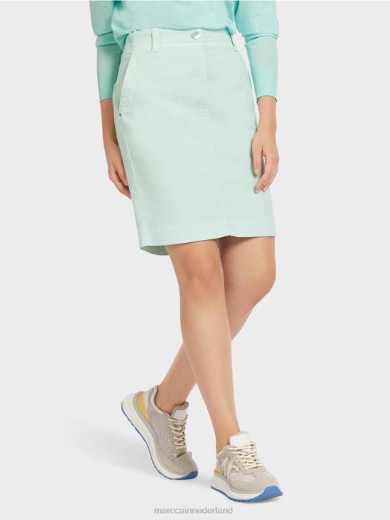 kleding licht zacht dakraam 464J497 Denim rok \"rethink Together\". Marc Cain