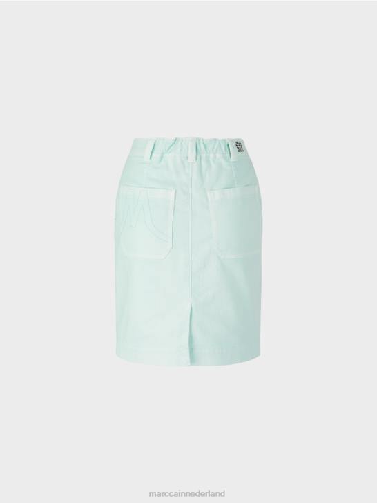 kleding licht zacht dakraam 464J497 Denim rok \"rethink Together\". Marc Cain