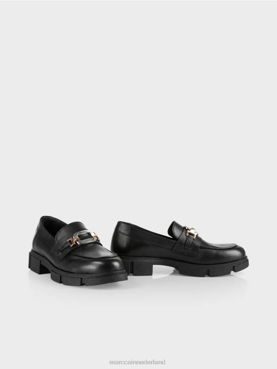 schoenen zwart 464J1584 Loafers met decoratieve gesp Marc Cain