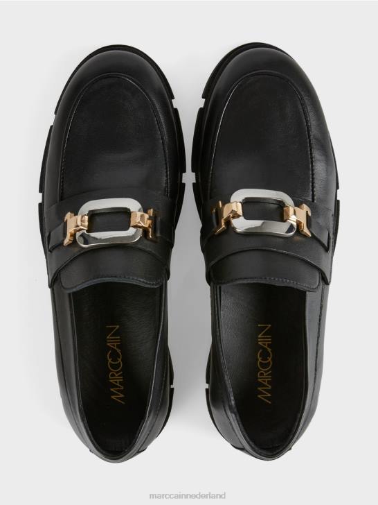schoenen zwart 464J1584 Loafers met decoratieve gesp Marc Cain