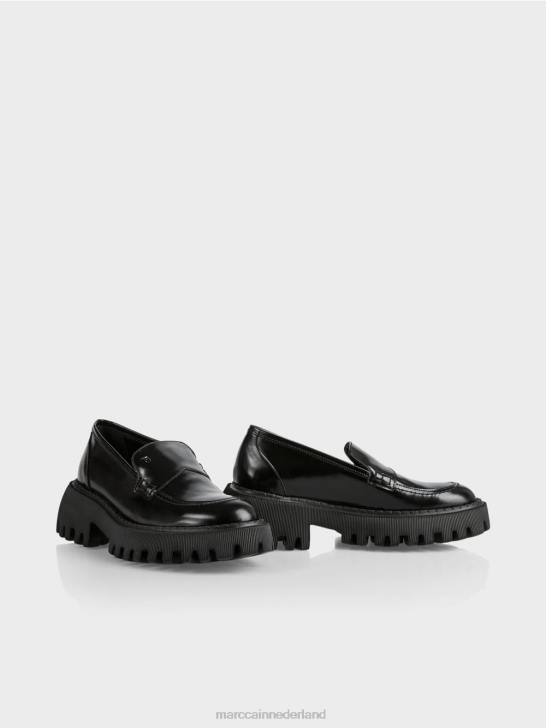 schoenen zwart 464J1586 lage schoen met decoratieve stiksels Marc Cain