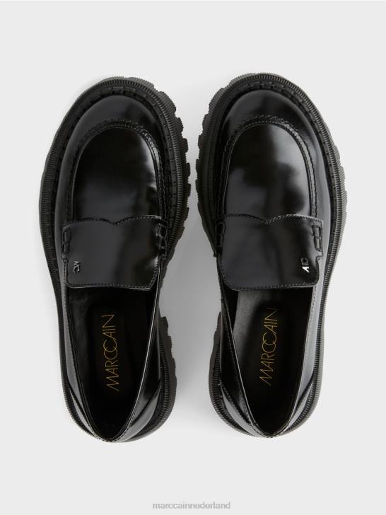 schoenen zwart 464J1586 lage schoen met decoratieve stiksels Marc Cain