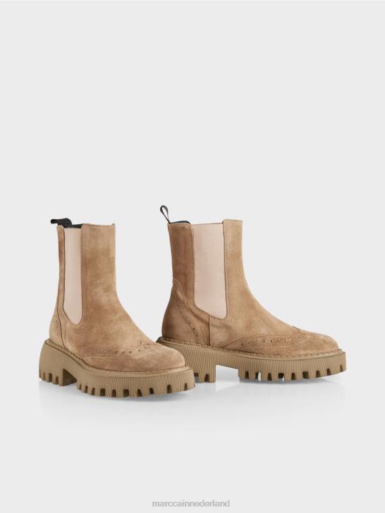 schoenen heldere toffee 464J1564 Chelseaboots met studs Marc Cain