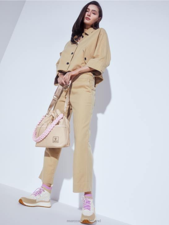 schoenen lichte lavendel 464J1648 Halfhoge schoen in gebreid design Marc Cain