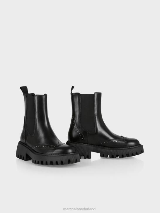 schoenen zwart 464J1582 Chelsea boots met klinknagels Marc Cain