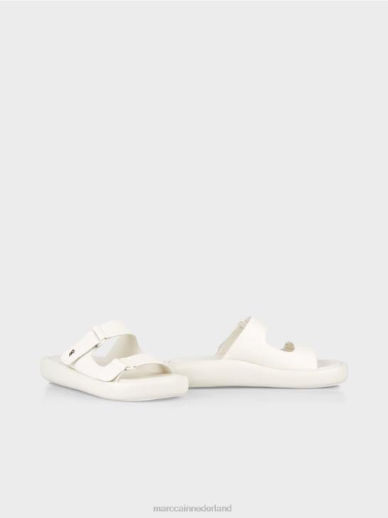schoenen gebroken wit 464J1613 sandalen met ronde zool Marc Cain