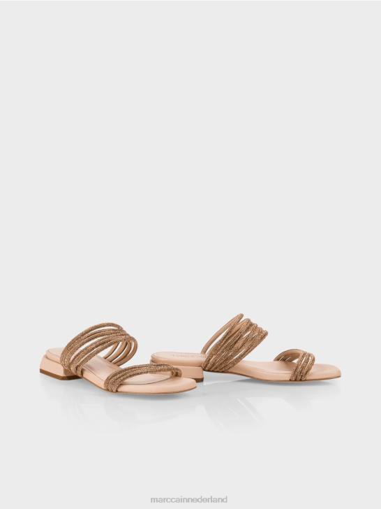 schoenen pannacotta 464J1607 elegante sandalen met glazen pailletten Marc Cain