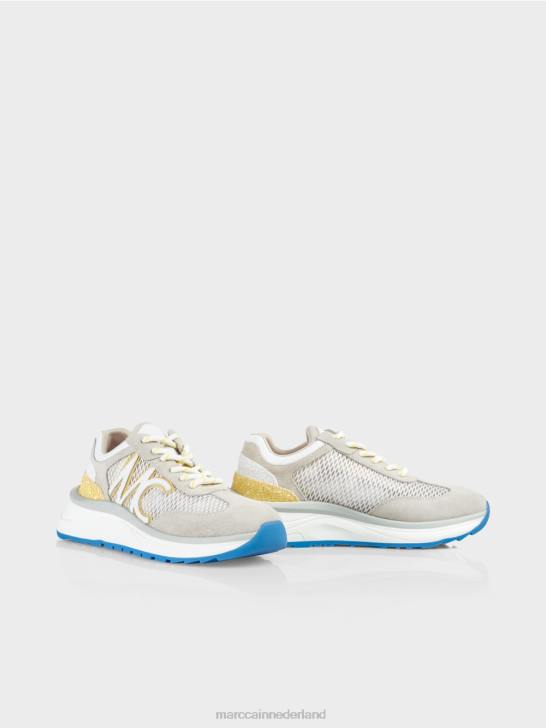 schoenen groene zwavel 464J1627 sneakers met mesh-inzetstuk Marc Cain