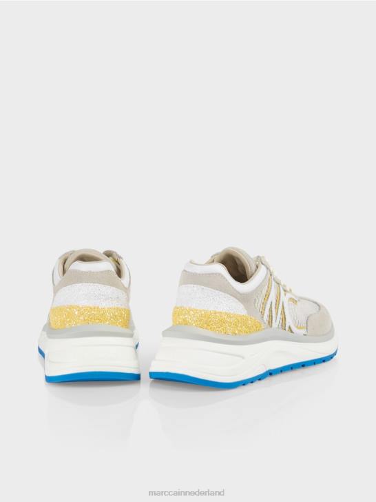 schoenen groene zwavel 464J1627 sneakers met mesh-inzetstuk Marc Cain