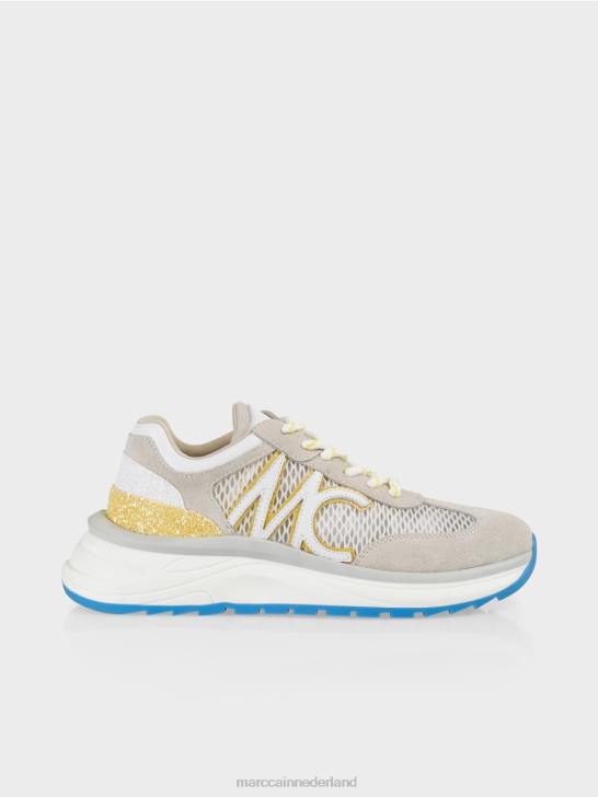 schoenen groene zwavel 464J1627 sneakers met mesh-inzetstuk Marc Cain