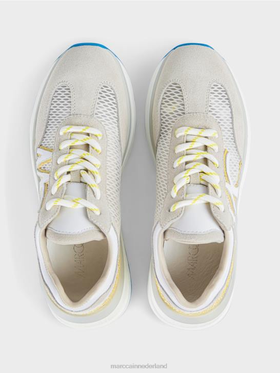 schoenen groene zwavel 464J1627 sneakers met mesh-inzetstuk Marc Cain