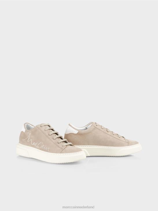 schoenen helder bruin 464J1624 Suède sneakers met veters Marc Cain
