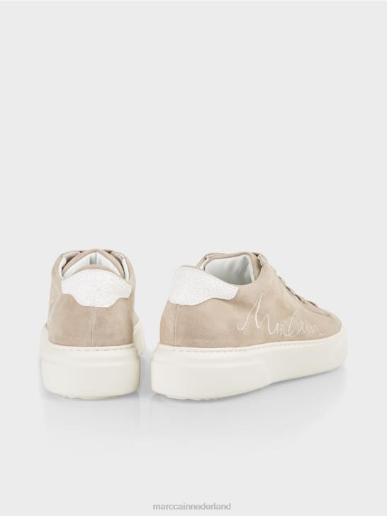 schoenen helder bruin 464J1624 Suède sneakers met veters Marc Cain