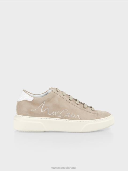 schoenen helder bruin 464J1624 Suède sneakers met veters Marc Cain