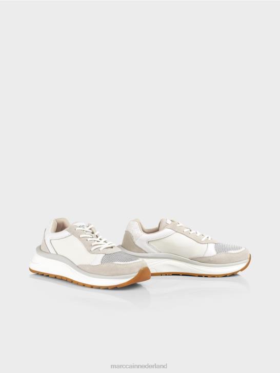 schoenen wit 464J1625 vrouwelijke sneaker met veters Marc Cain