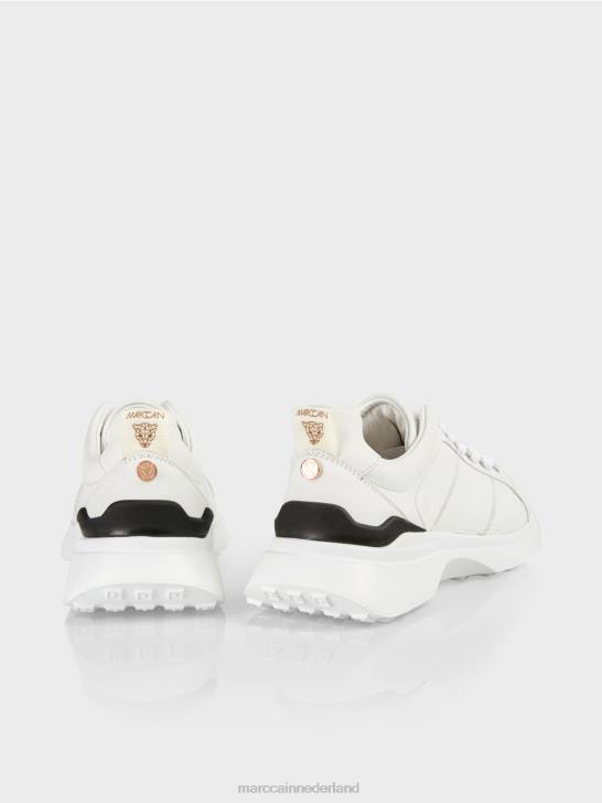schoenen wit 464J1641 Sneakers met veters en contrastdetails Marc Cain
