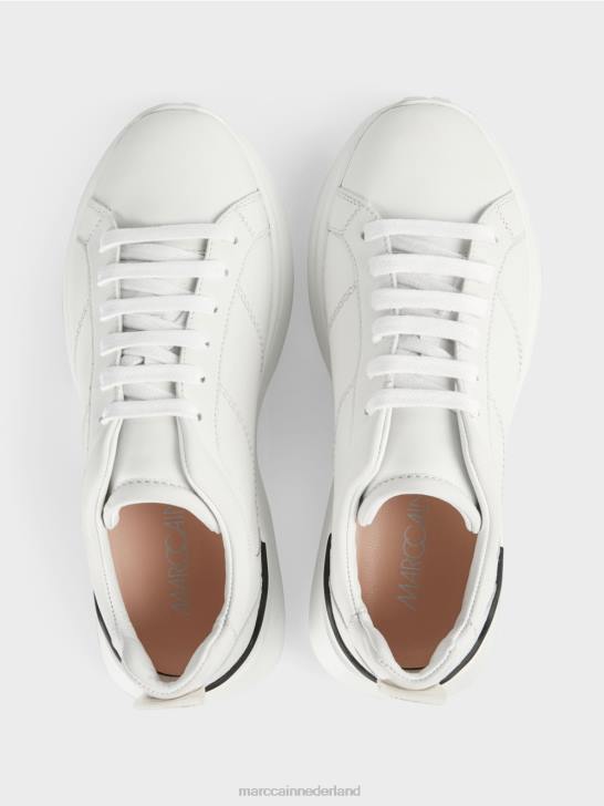 schoenen wit 464J1641 Sneakers met veters en contrastdetails Marc Cain