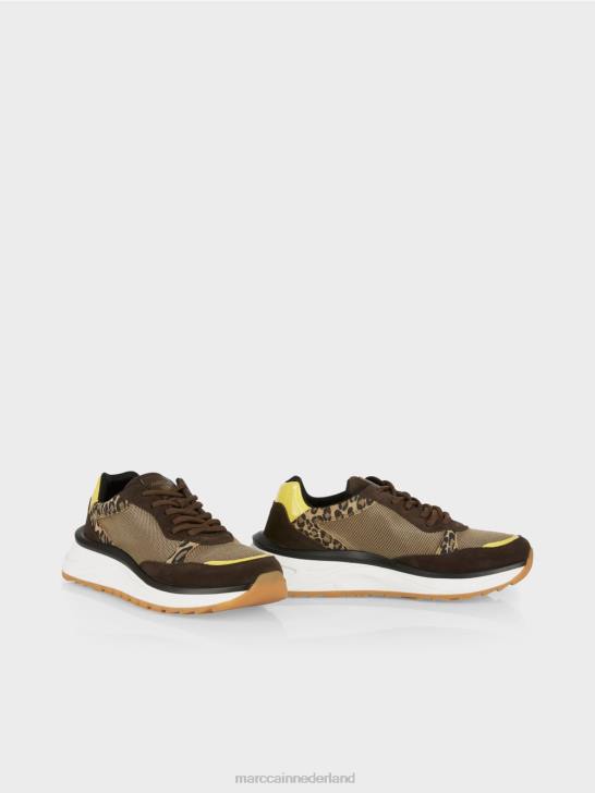 schoenen zonneschijn 464J1579 slip-on sneakers met leeuwdetails Marc Cain