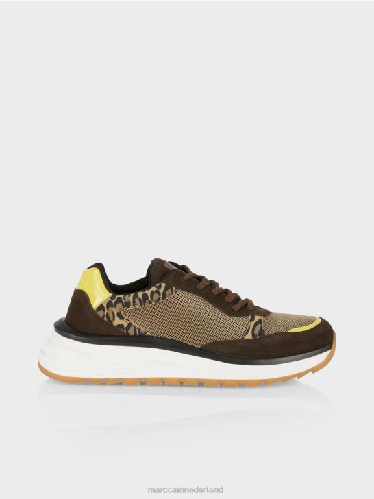 schoenen zonneschijn 464J1579 slip-on sneakers met leeuwdetails Marc Cain