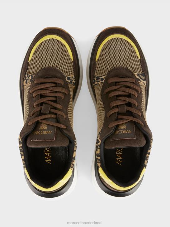 schoenen zonneschijn 464J1579 slip-on sneakers met leeuwdetails Marc Cain